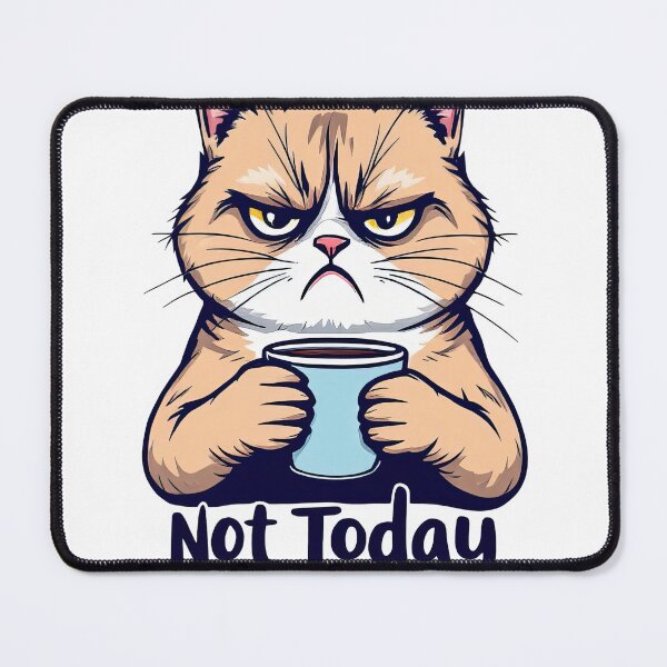 Item preview, There is a cat that is holding a cup of coffee designed and sold by cafegrafis.