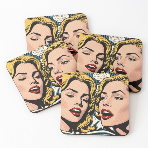 Item preview, 1960s Besties, Friends and Lovers Pop Art Parody designed and sold by NickWhittleArt.