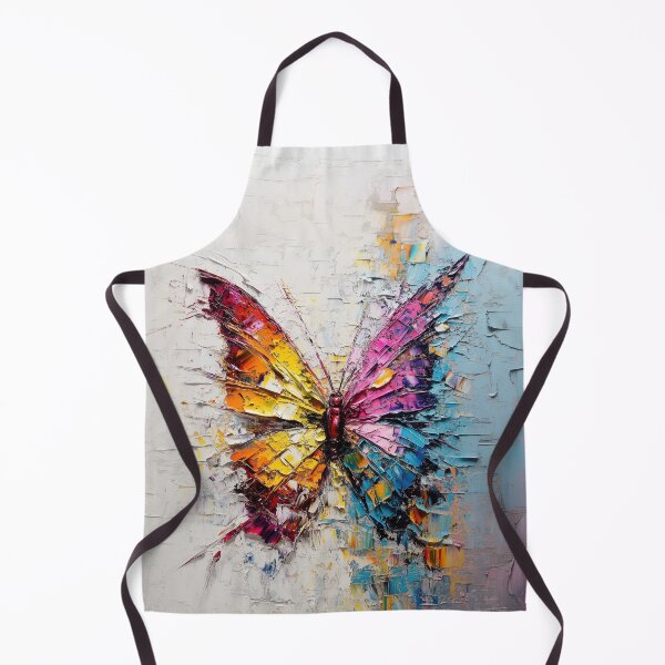 Item preview, “Chromatic Metamorphosis” – Textured Impasto Butterfly Art designed and sold by ReachForArt.