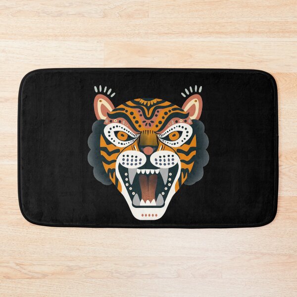 Item preview, Angry tiger head tattoo designed and sold by xiao xuans.