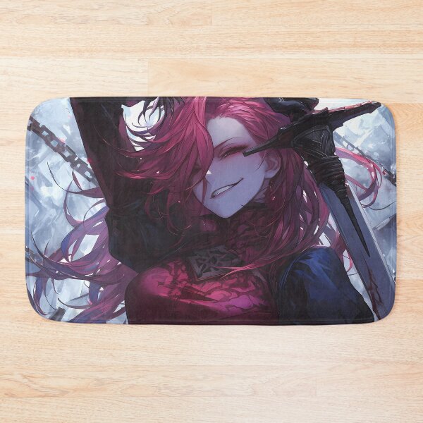 Item preview, Popola Devola NieR Pink Hair Swordswoman Anime Dark Fantasy Chains Sinister Smile designed and sold by earlobejerk.