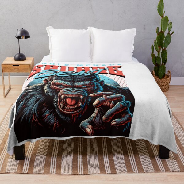 Item preview, Jungle Menace: Square Beast – Retro Horror Gorilla designed and sold by wellie-chic.