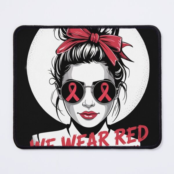 Item preview, We Wear Red For Red Ribbon Week Awareness Messy Bun Bleached designed and sold by ConceptualVibes.
