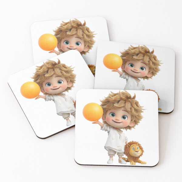 Item preview, Leo Zodiac Boy & Lion – Cute Birthday Gift for Kids designed and sold by GoldenChiArt.