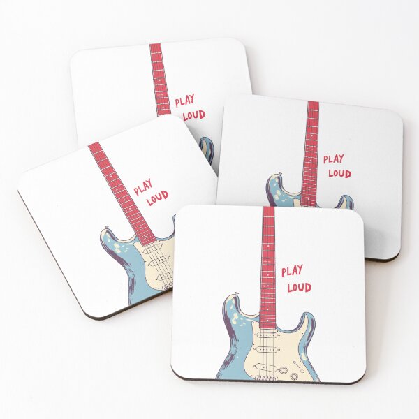 Item preview, Play Loud Electric Guitar Retro Music Lover Art designed and sold by AdamGierczyk.