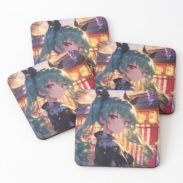 Aperçu de l'œuvre Anchovy Girls et Panzer Anime Yukata Wisteria Glow créée et vendue par earlobejerk.