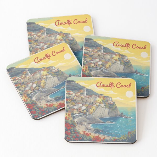 Item preview, Amalfi Coast Memories – Retro Italian Riviera Art designed and sold by kacperartdesign.