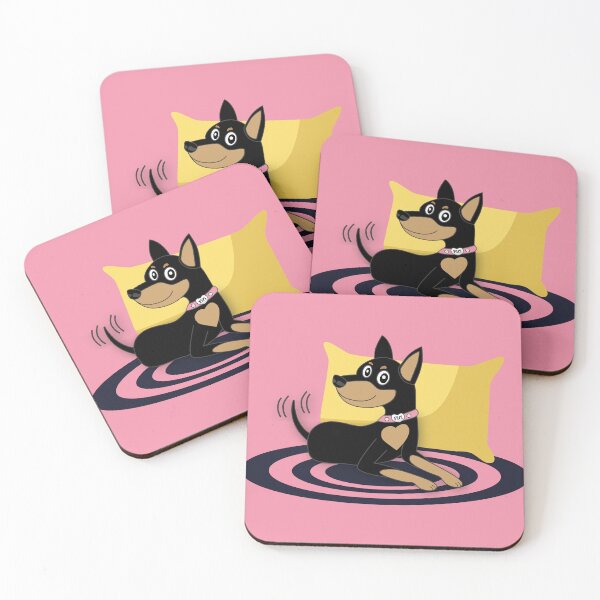 Item preview, Fifi the Mini Pin – Alert & Adorable Pet Portrait designed and sold by Vector Woofs.