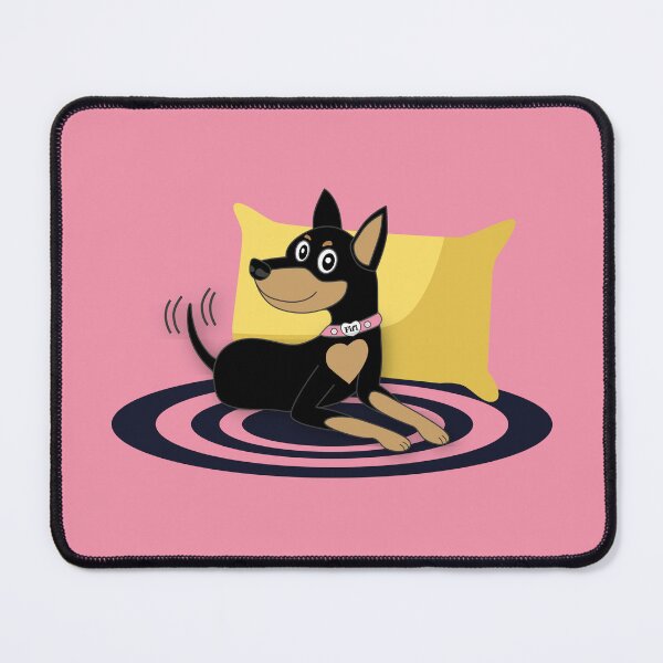 Item preview, Fifi the Mini Pin – Alert & Adorable Pet Portrait designed and sold by Vector Woofs.