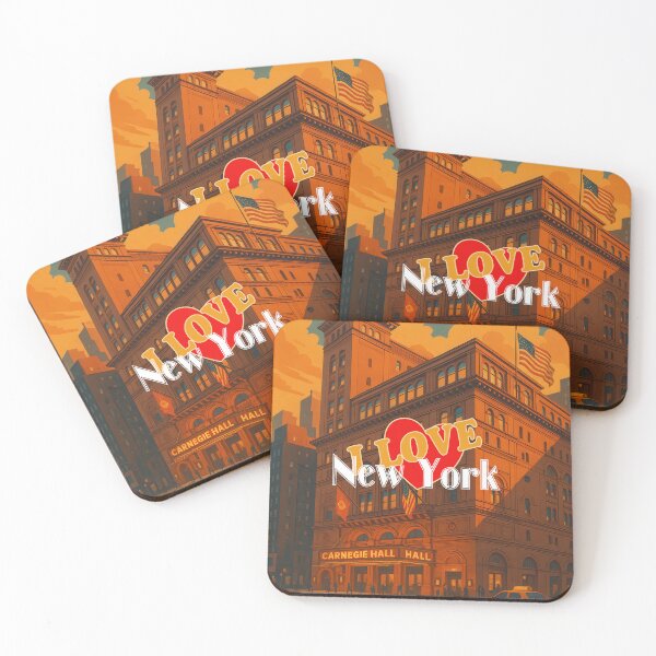 Item preview, Greetings from NEW YORK CITY - CARNEGIE HALL - Retro Vintage Design designed and sold by Earth Celebration Designs.