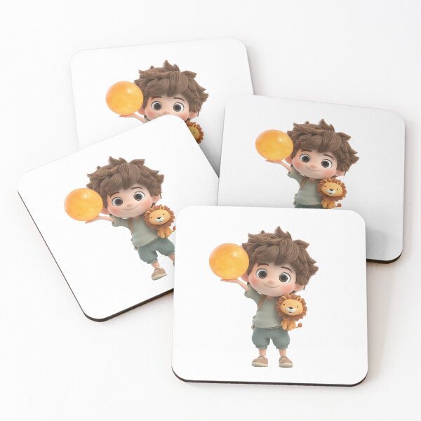Item preview, Leo Zodiac Chibi Boy – Cute Astrology Art for Leo Season designed and sold by GoldenChiArt.