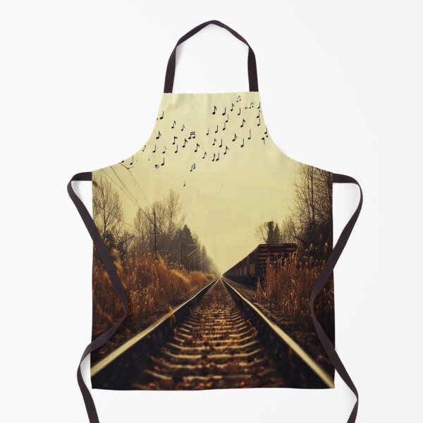 Item preview, Golden Railway with Floating Notes designed and sold by AITuneSphere.