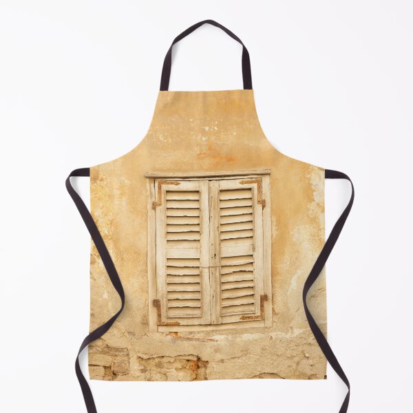 Item preview, Vintage shutters in an old building in Monticello d'Alba in Italy - street and travel photography designed and sold by Christa Stroo Photography.