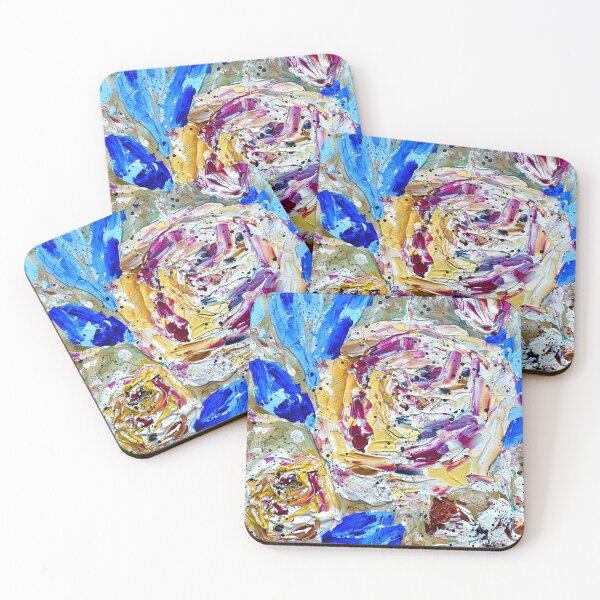 Item preview, Abstract rose on colorful background designed and sold by Marzia-Giacobbe.