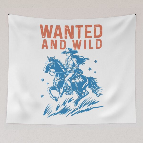 Item preview, Wanted And Wild Vintage Western Retro Cowgirl  designed and sold by Jcat7.