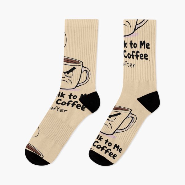Item preview, There is a black and white drawing of a coffee cup with a speech bubble designed and sold by cafegrafis.