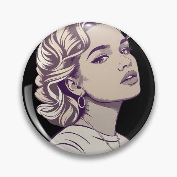 Item preview, Shirin David – Vintage Pop Art Vector Portrait designed and sold by Har-vee.