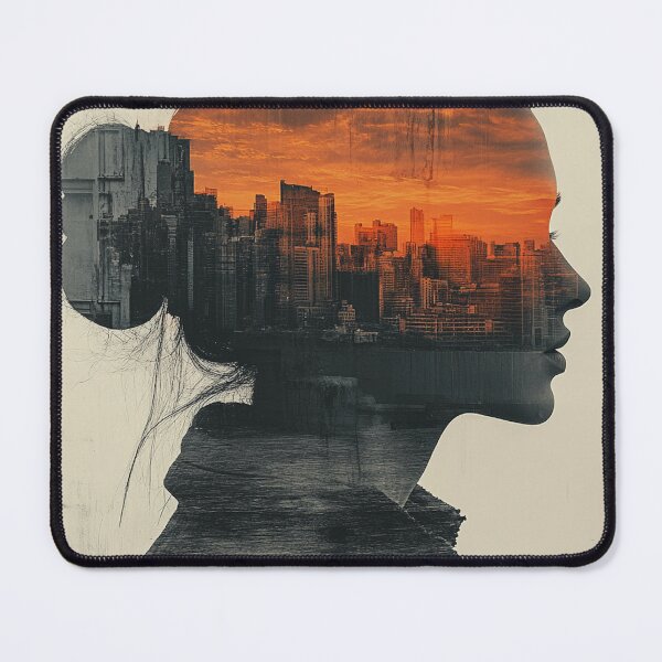 Item preview, City Sunset in Her Mind designed and sold by AITuneSphere.