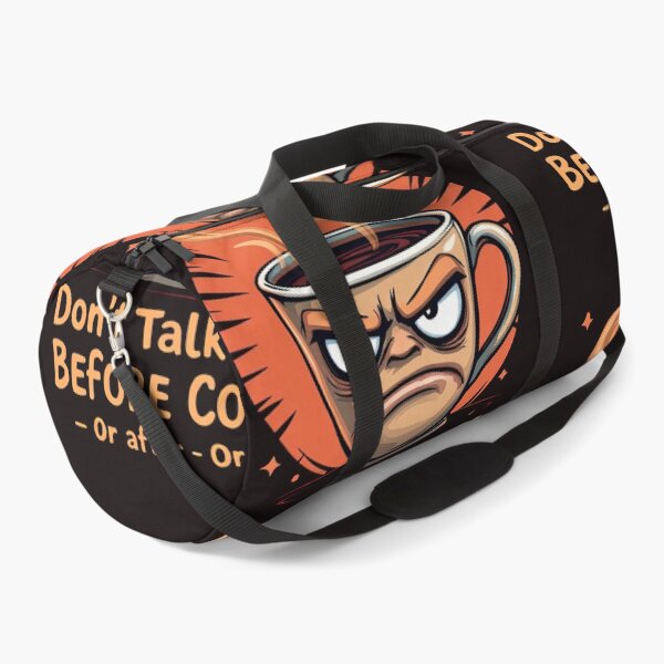 Item preview, Cartoon coffee cup with a caption saying don ' t talk to me before coffee or after coffee designed and sold by cafegrafis.