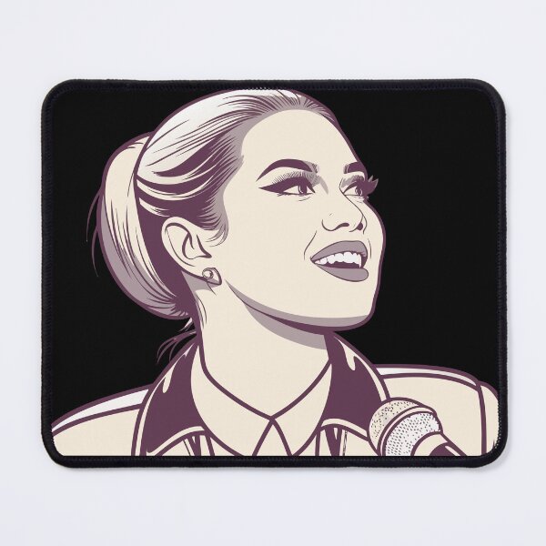 Item preview, Shirin David – Pop Art Portrait with Microphone designed and sold by Har-vee.