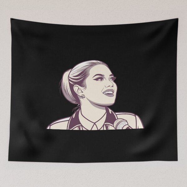 Item preview, Shirin David – Pop Art Portrait with Microphone designed and sold by Har-vee.