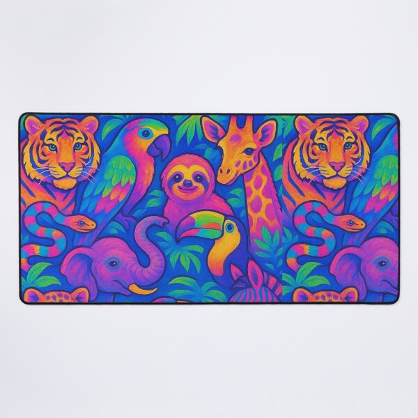 Item preview, Neon Jungle Mosaic designed and sold by mpdesigns73.