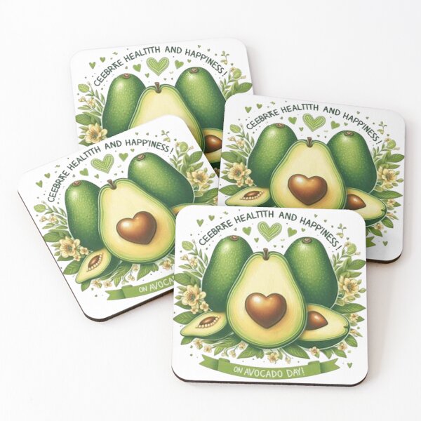 Item preview, Heartfelt Avocado Day Celebration Poster designed and sold by Iuqiune.