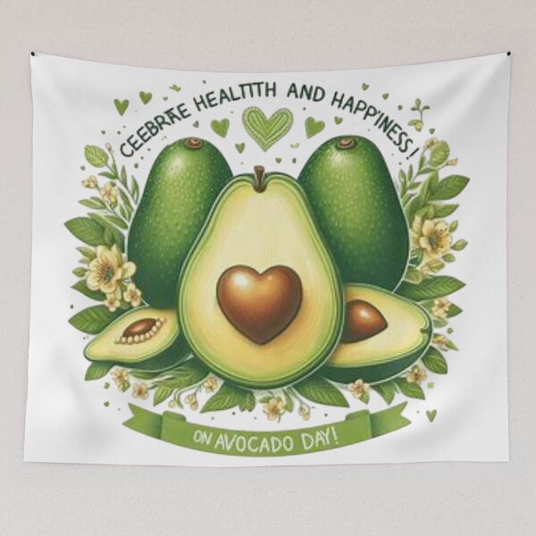 Item preview, Heartfelt Avocado Day Celebration Poster designed and sold by Iuqiune.