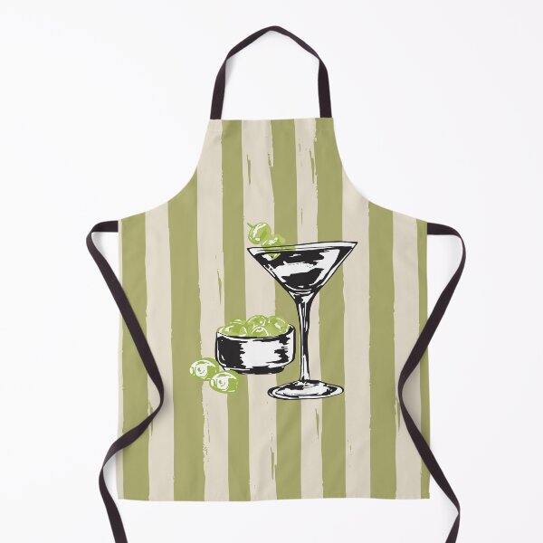 Item preview, Dirty Martini Vintage Olive Stripes designed and sold by MaiZephyr.