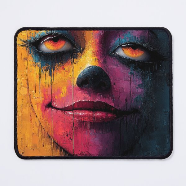 Item preview, Split Emotions Abstract Clown Face designed and sold by AITuneSphere.