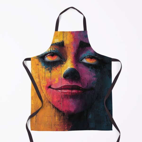 Item preview, Split Emotions Abstract Clown Face designed and sold by AITuneSphere.