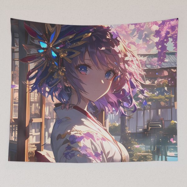 Item preview, Tobiichi Origami Date A Live Anime Cherry Blossom Heterochromia designed and sold by earlobejerk.