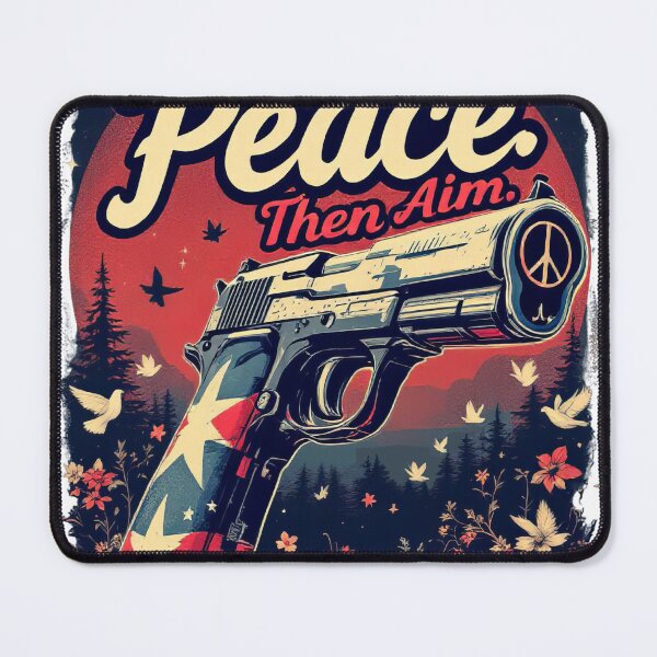Item preview, There is a poster with a gun and a box in the background designed and sold by cafegrafis.