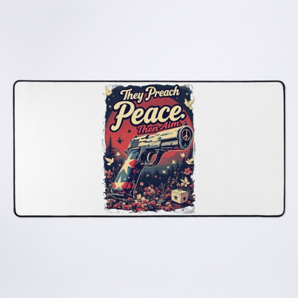 Item preview, There is a poster with a gun and a box in the background designed and sold by cafegrafis.