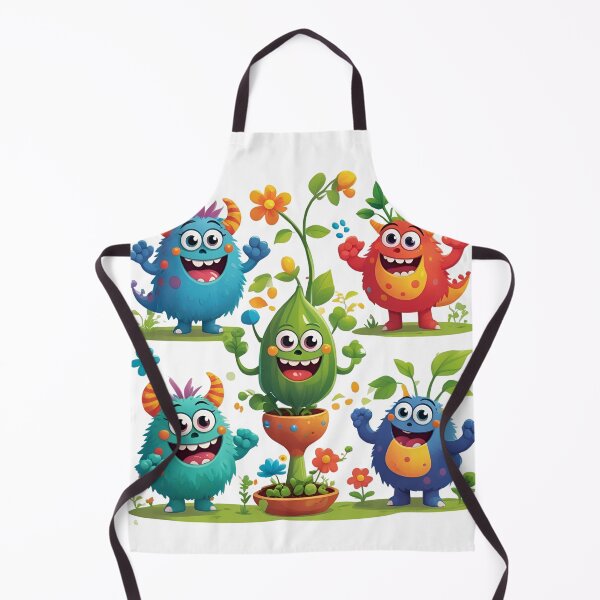 Item preview, "Happy Colorful Monsters in a Magical Garden" designed and sold by Mateusz Olczyk.