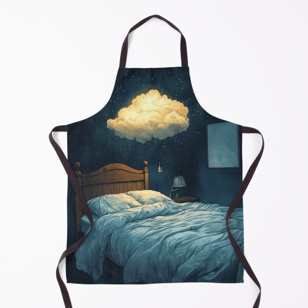 Item preview, Dreamy Bed with Glowing Cloud designed and sold by AITuneSphere.