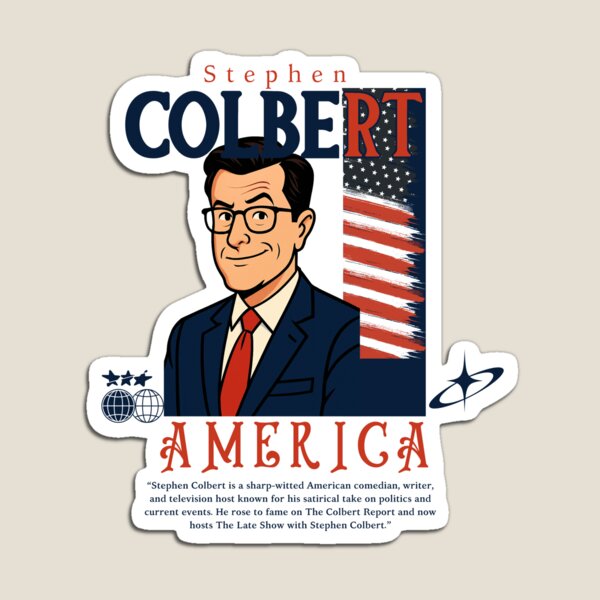 Item preview, Stephen Colbert T-Shirt Design – Satire Icon designed and sold by LunaLoop.