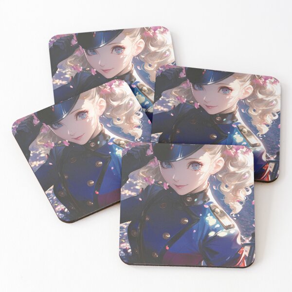Item preview, Persona Game Justine Caroline Persona5 Anime Sakura Blue Hair Elegance designed and sold by earlobejerk.