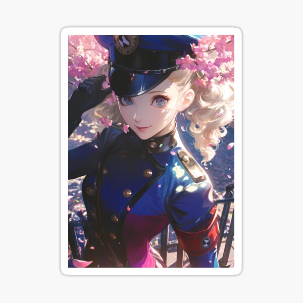 Item preview, Persona Game Justine Caroline Persona5 Anime Sakura Blue Hair Elegance designed and sold by earlobejerk.
