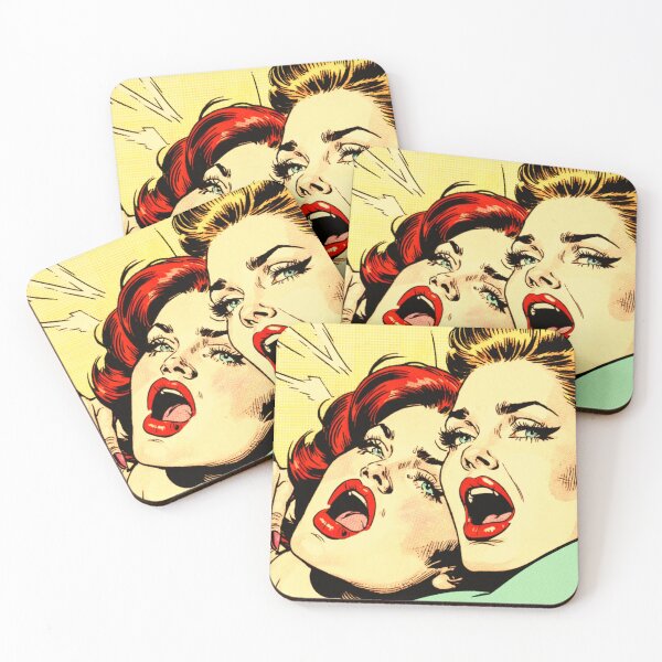 Item preview, 1960s Besties, Friends and Lovers Pop Art Parody designed and sold by NickWhittleArt.