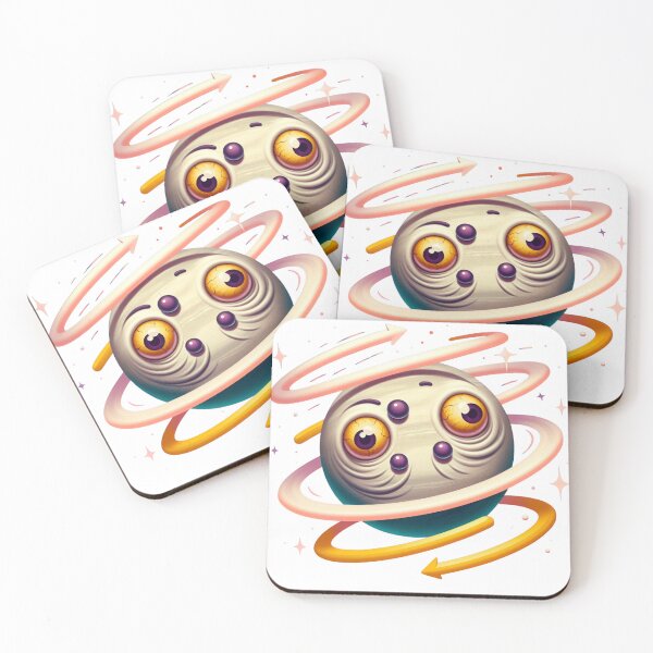 Item preview, Crazy Planet Sticker - Quirky Space Art designed and sold by Hasanify.