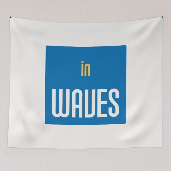 Item preview, In Waves Bold Minimalist Typography Design designed and sold by trepiu.