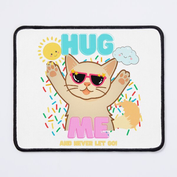 Item preview, "Hug Me – Cute Cat with Sunglasses and Sunshine Vibes" designed and sold by KENGMODE.