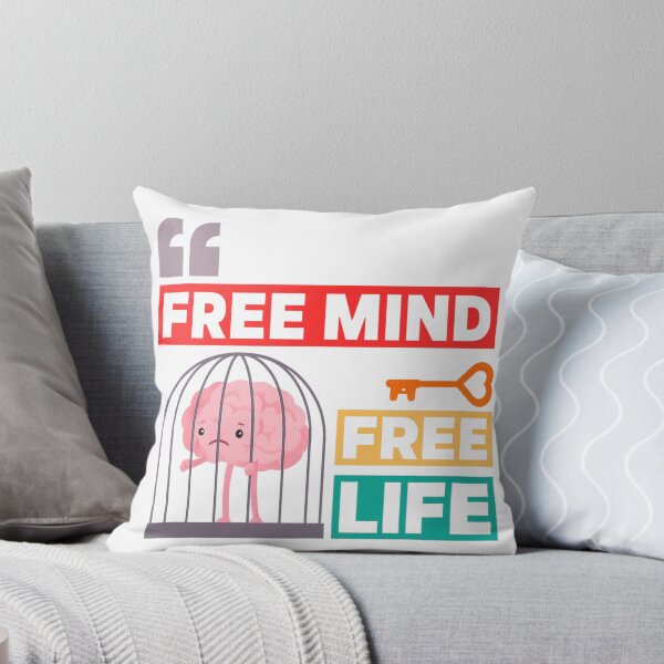 Item preview, Free Your Mind, Free Your Life – Motivational Quote Design designed and sold by SamanArt81.