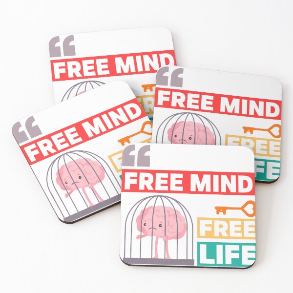 Item preview, Free Your Mind, Free Your Life – Motivational Quote Design designed and sold by SamanArt81.