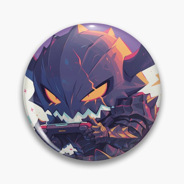 Item preview, Skull Knight Berserk Chibi Gaming Armor Dark Fantasy Anime designed and sold by earlobejerk.