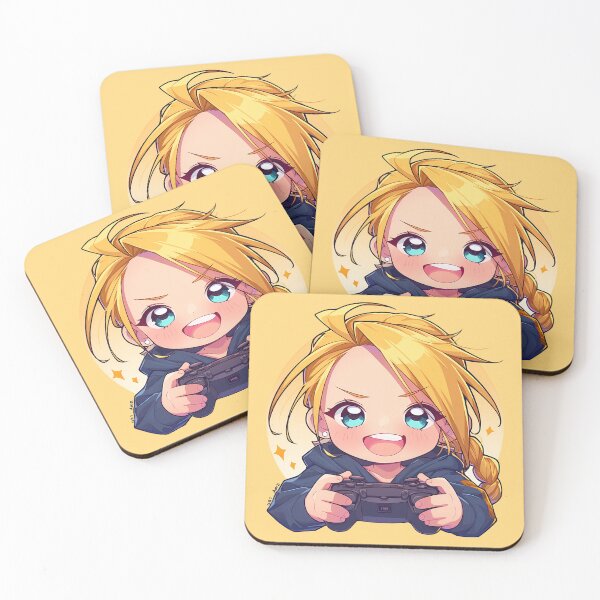 Item preview, Riza Hawkeye Fullmetal Alchemist Chibi Gaming Controller Cute Anime designed and sold by earlobejerk.