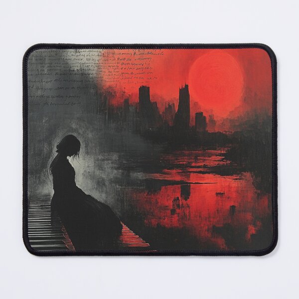 Item preview, Red Dusk Memory on Piano Keys designed and sold by AITuneSphere.