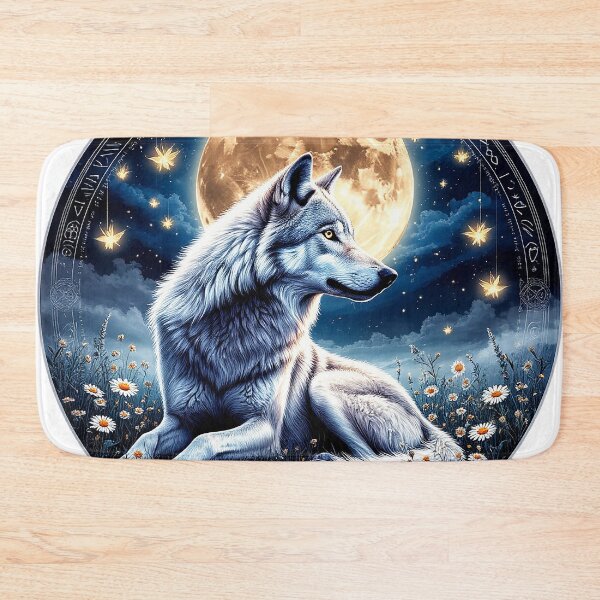 Item preview, Moonlit She-Wolf in Enchanted Meadow designed and sold by AmetistLight.
