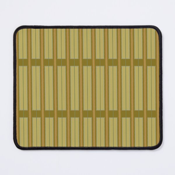 Item preview, Minimalist Geo Box Striped Geometric Pattern in Vintage Olive Green and Orange designed and sold by kierkegaard.